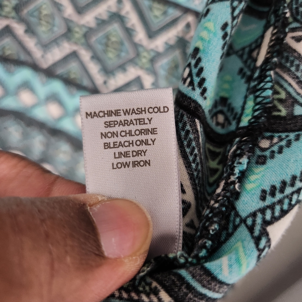 Avenue Blue & Black Boho Kimono - Picture 7 of 7
